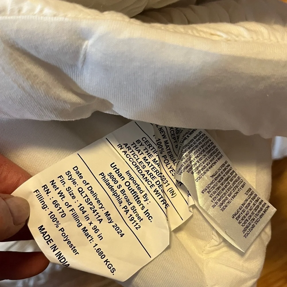 Anthropologie Constance Cotton Jersey Cloud Quilt Size King NWT